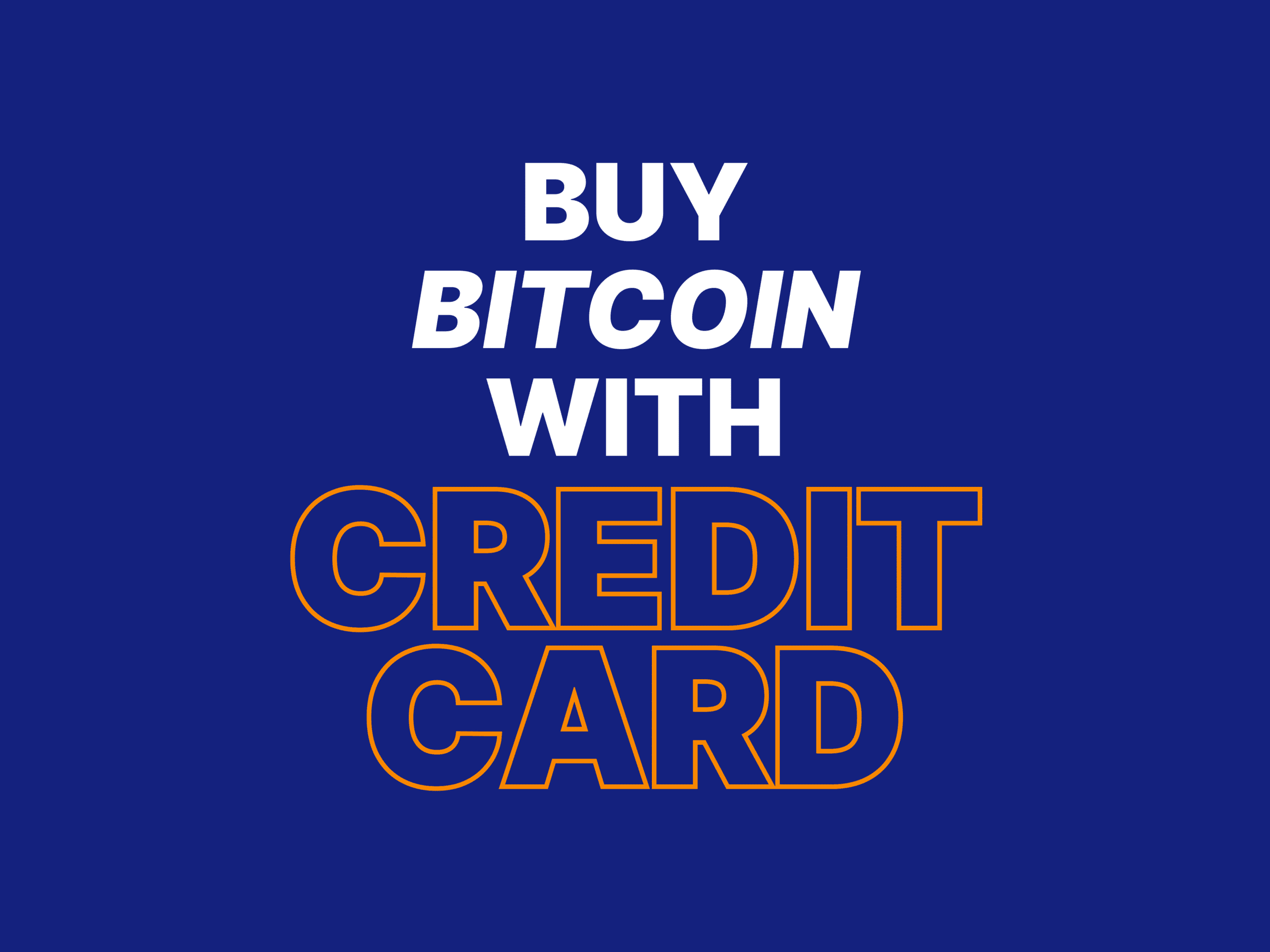 buy bitcoin with a credit card straight to wallet