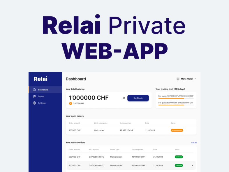 Introducing the Relai Private Web App